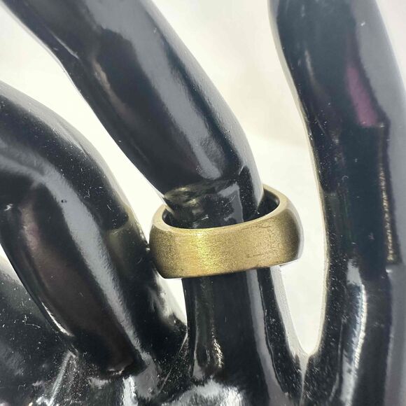 Heidi Daus Ring Size 5.5 Crystal Faux Pearl Peridot Rhinestone Cabochon - Picture 7 of 16